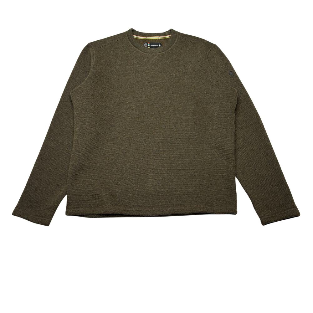 Smartwool Hudson Trail Fleece Crew Sweater Men's Large Wool Blend Minimalist
